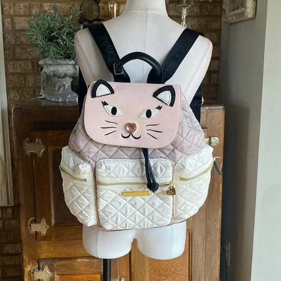 Betsey johnson cat backpack hotsell
